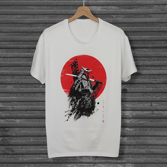Koszulka Mandalorian Samurai. Koszulka z Samurajem. Koszulka łowca nagród