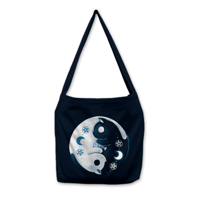 Yin Yang Moon Cats