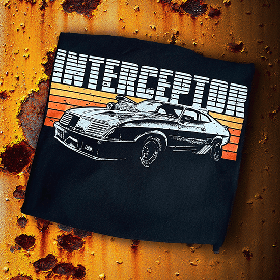 koszulka z samochodem interceptor