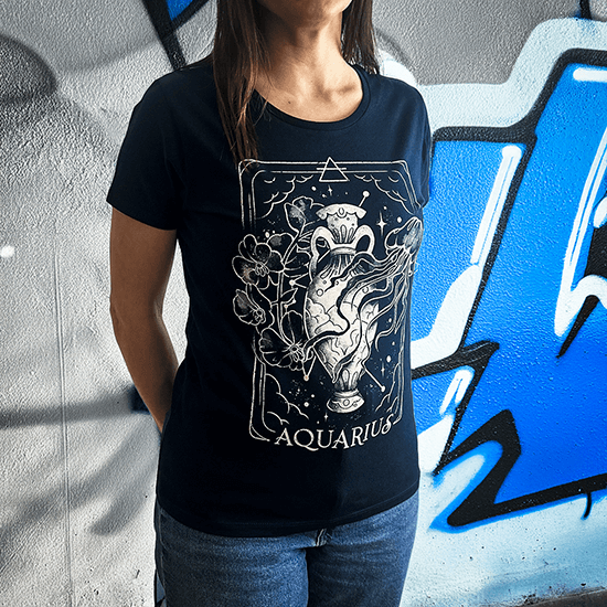 koszulka karta tarota ze znakiem zodiaku