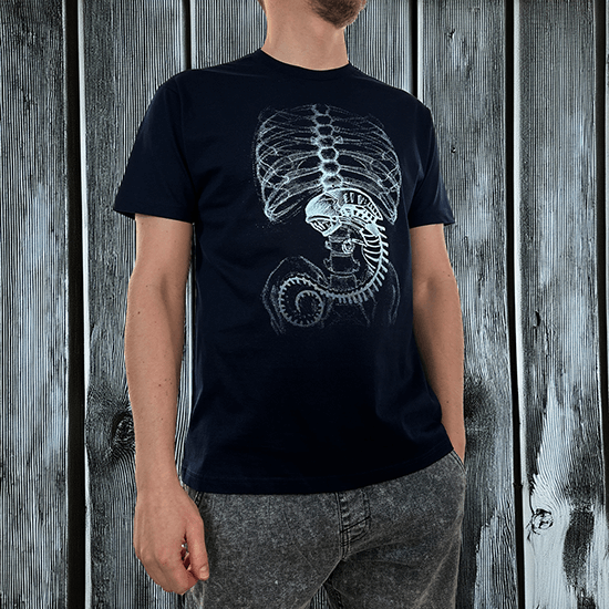 Koszulka Obcy X-Ray świecąca w ciemności