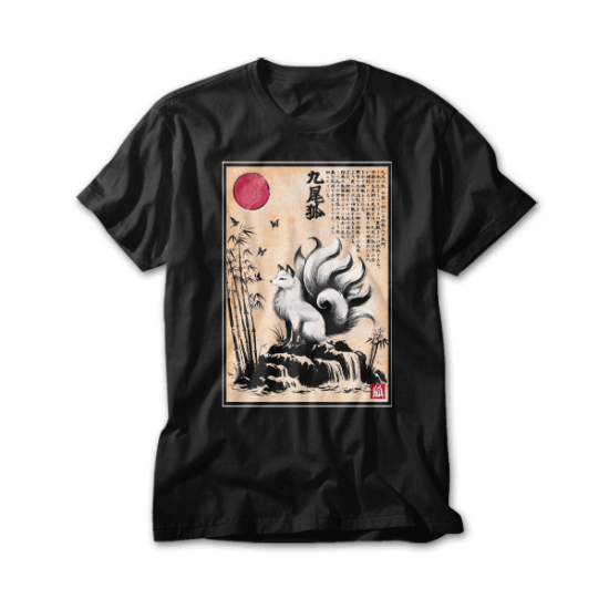Kitsune woodblock