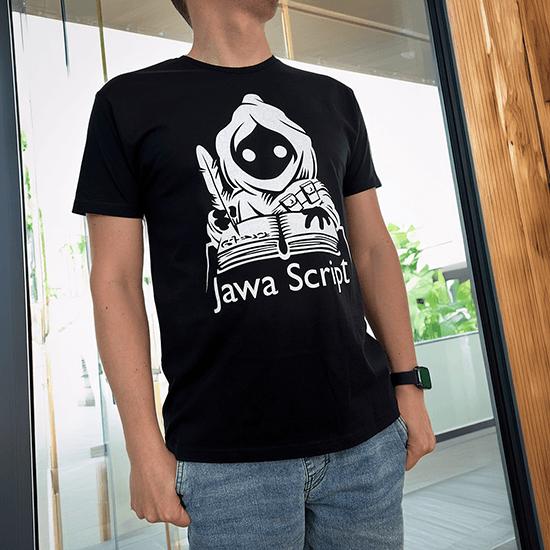 Koszulka Jawa Script – dla tych, którzy nie wyobrażają sobie dnia bez pisania kodu.