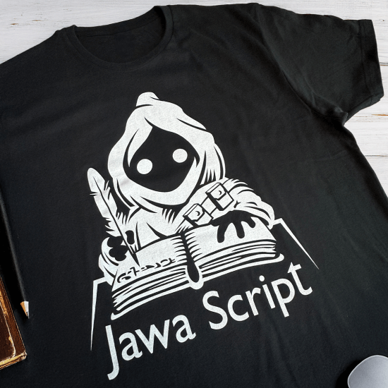Koszulka z Jawa Script – idealna dla fanów programowania i front-endu.